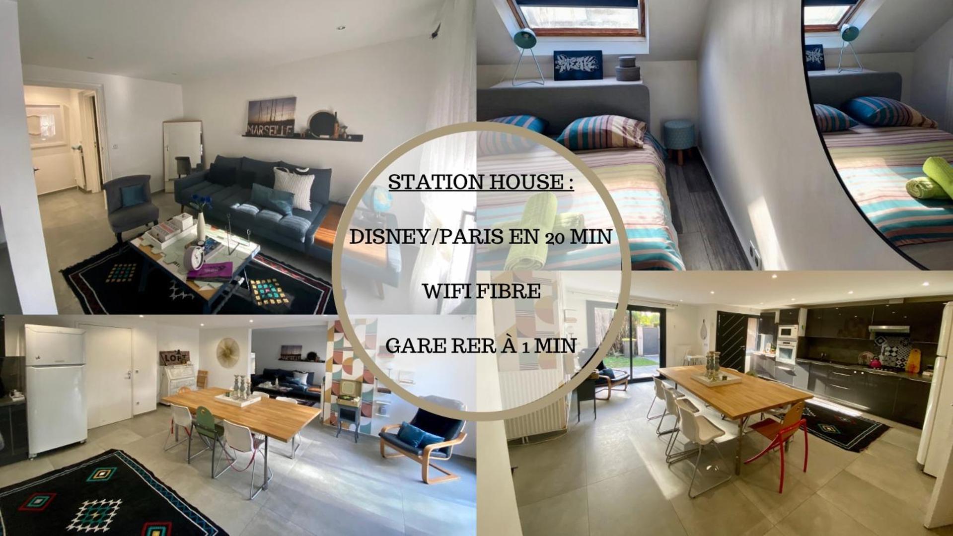 Station House - Maison Entre Disneyland Et Paris Roissy-en-Brie Zewnętrze zdjęcie